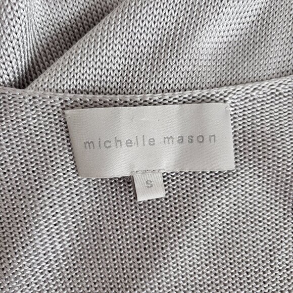 Michelle Mason Metallic Cross Wrap Sweater - Picture 8 of 8